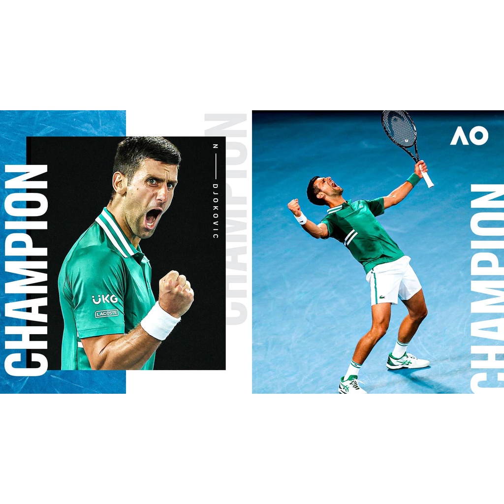 【全新】LACOSTE/喬科維奇/Novak Djokovic/2021澳網/冠軍球衣/US-M號