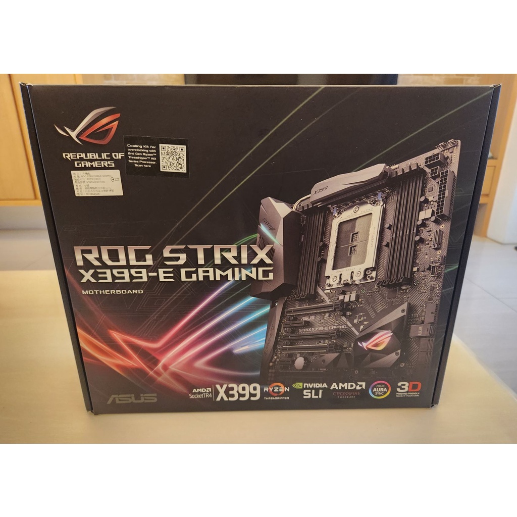 ASUS 華碩 STRIX X399-E GAMING 主機板 + AMD 1920X CPU