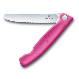 瑞士 Victorinox Swiss Classic 波浪摺疊削皮刀 - 粉色 11cm (VI684)