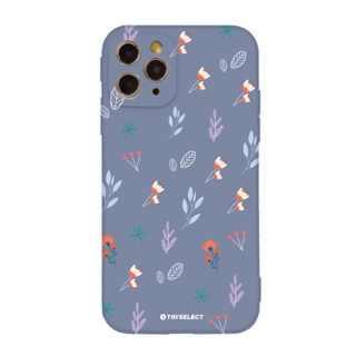 【TOYSELECT】花言花語Flower Series設計全包iPhone手機殼-鄉村小野花 (藍紫色)