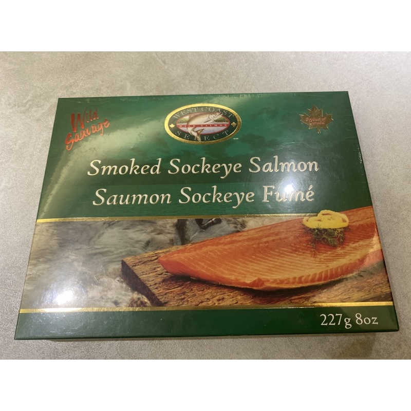 煙燻鮭魚 購於加拿大超市West Coast Select Smoked Sockeye Salmon  227g