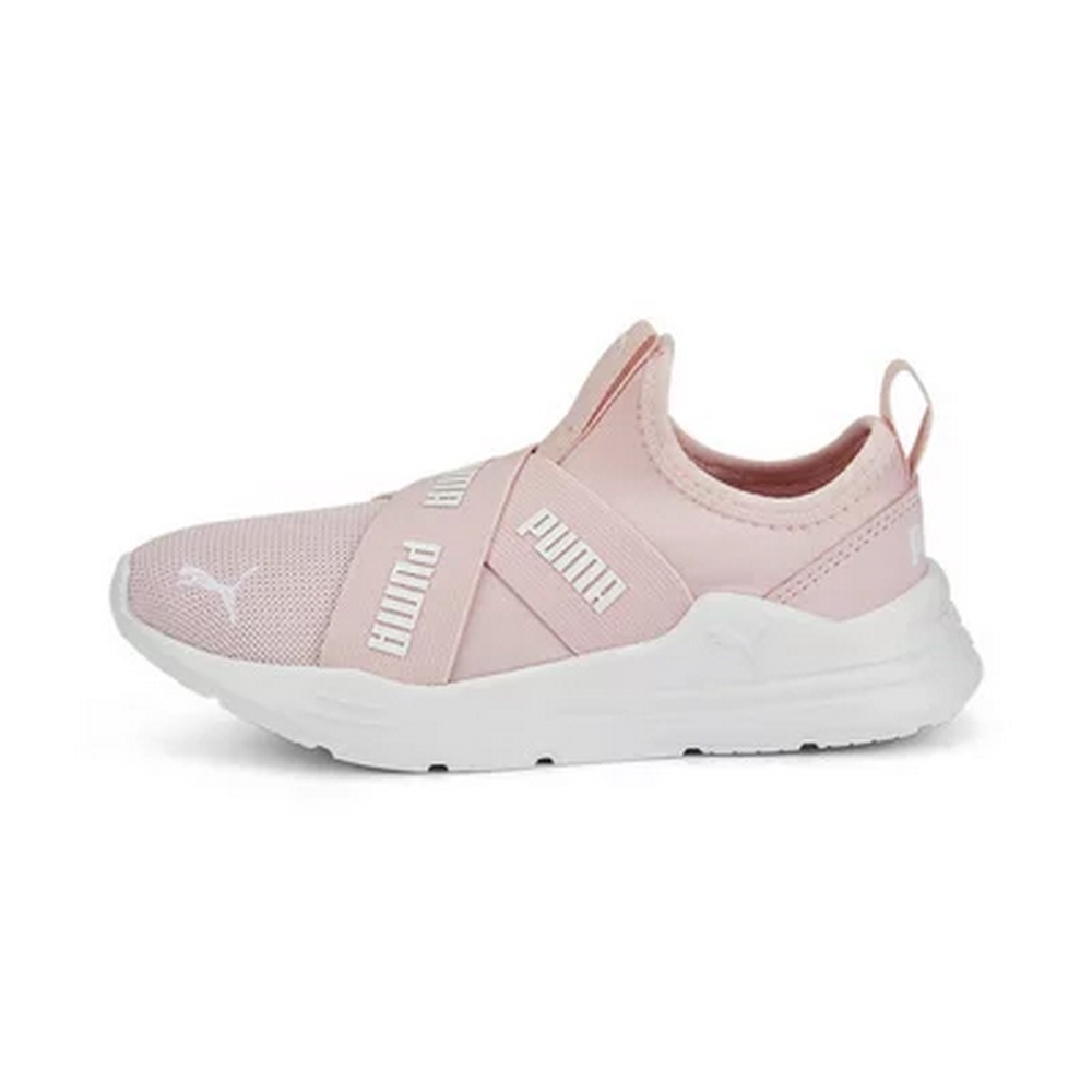 PUMA 慢跑鞋 運動鞋 Wired Run Slip On Flash PS 中童 大童 童鞋 38199407 粉色