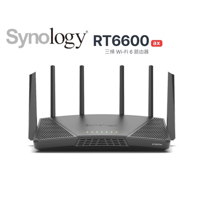 【限時搶購↘】全新公司貨 Synology 群暉 RT6600ax 無線路由器 Wi-Fi 6 分享器 6600ax