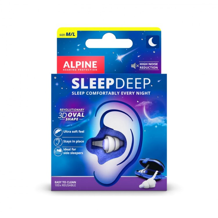 Alpine Sleep Deep SoftSilicone 深沉睡眠 耳塞 打呼 救星 超軟 專利材質 降噪 25db