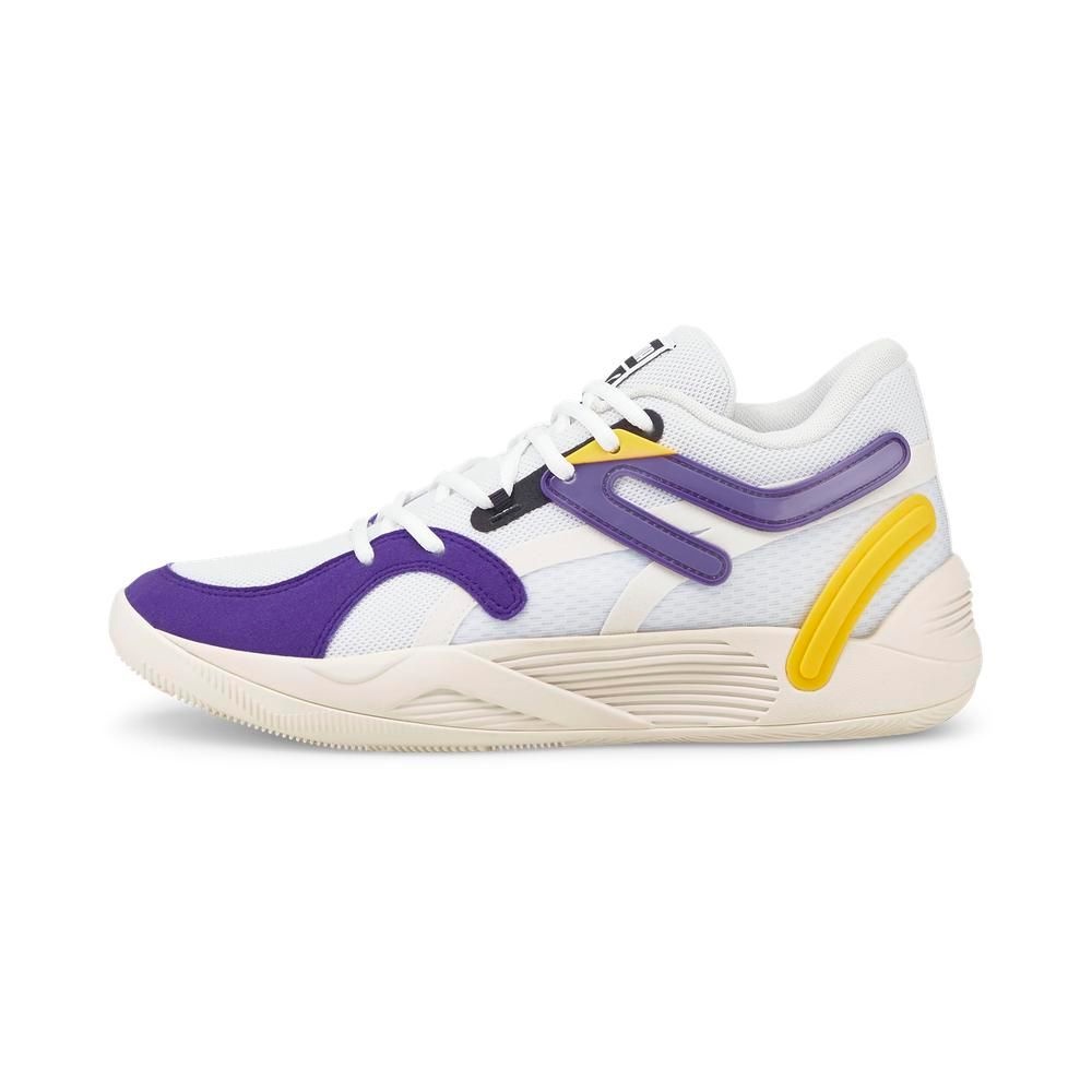 PUMA 籃球鞋 運動鞋 TRC Blaze Court 男女鞋 中性款 37658207 白紫黃色