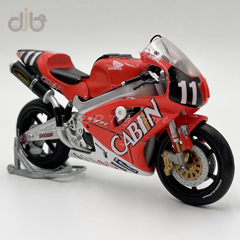HONDA 1:18 壓鑄摩托車模型玩具本田 VTR 1000-8h Suzuka 2001 運動賽車自行車微型複製品