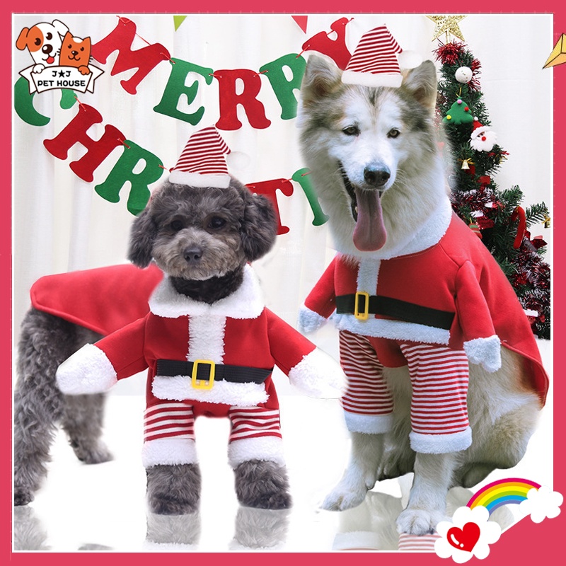 J★J 寵物聖誕造型衣服 寵物聖誕裝 狗狗搞怪衣服 狗狗變裝 狗狗聖誕裝 聖誕寵物衣服 狗聖誕衣服 狗狗造型衣服