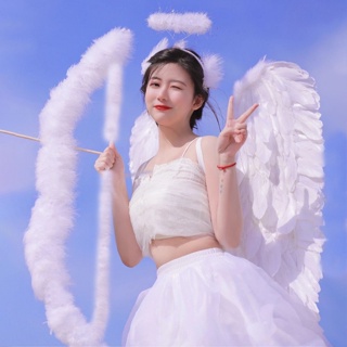 【TL ROOM】天使翅膀道具 萬聖節表演裝扮 大羽毛翅膀兒童成人旅遊寫真拍照 #1