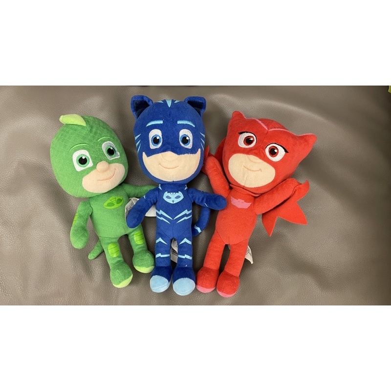 二手 PJ Masks 睡衣小英雄玩偶一組三隻