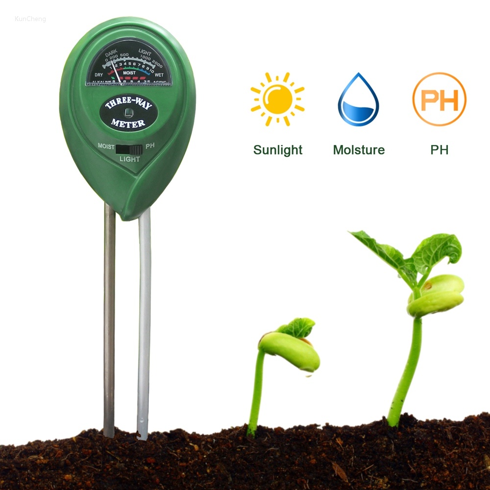 3合1土壤水分計ph測試酸度濕度檢測儀種植測試儀花卉水分分析儀室外室內工具