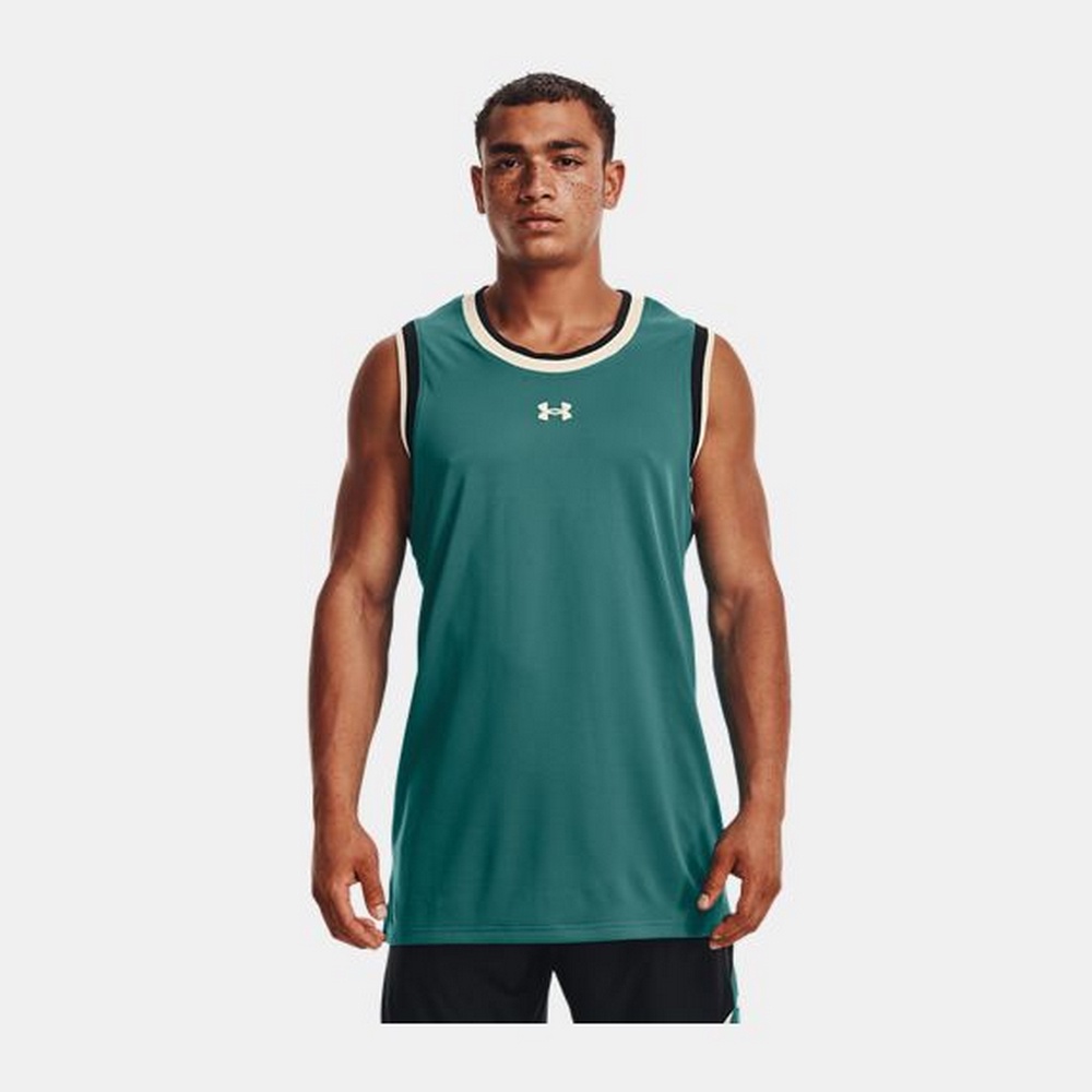 Under Armour 運動上衣 運動背心 BASELINE 背心 男 1370238-452 乙醚藍