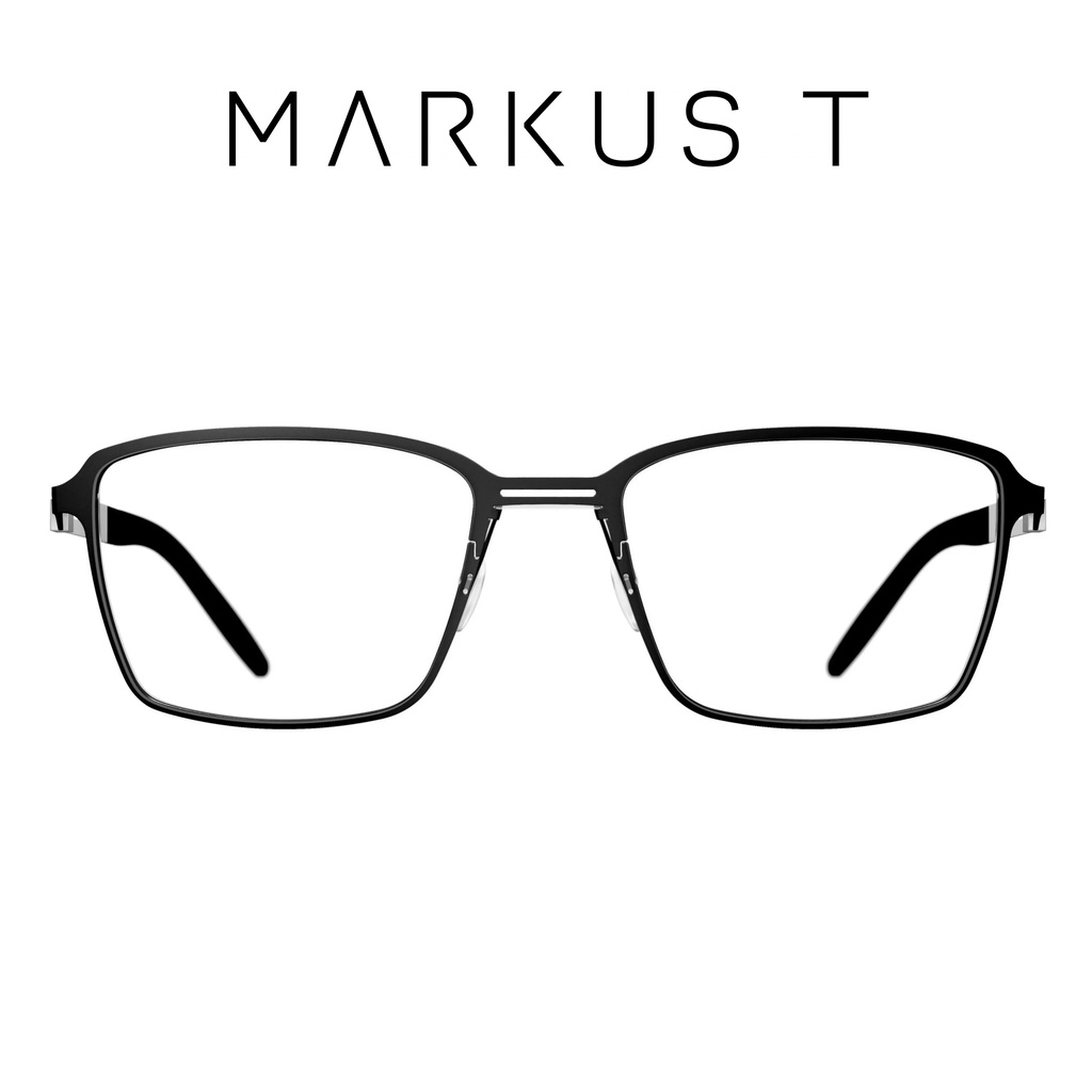 德國 MARKUS T 眼鏡 T3 381 130 (黑/銀) T3系列 無螺絲 鏡架  鏡框【原作眼鏡】
