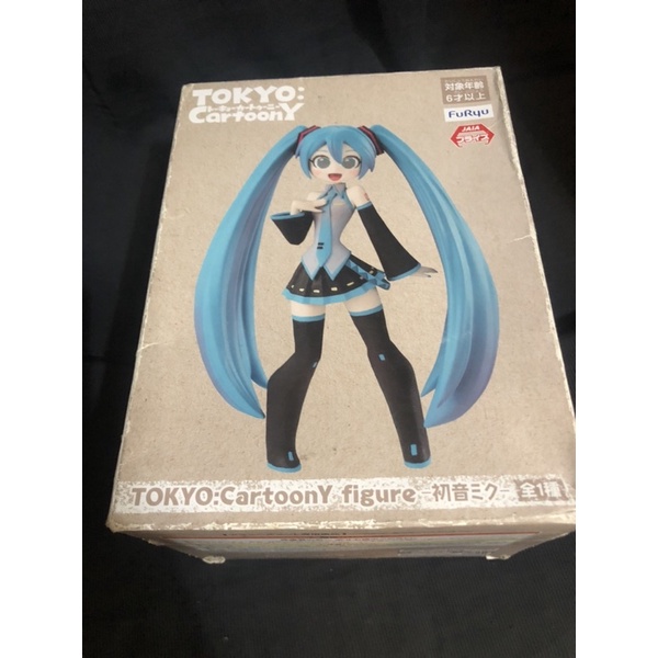 [售]日版 FURYU 初音未來 初音 MIKU tokyo CartoonY 16CM 全新內袋未拆 盒損