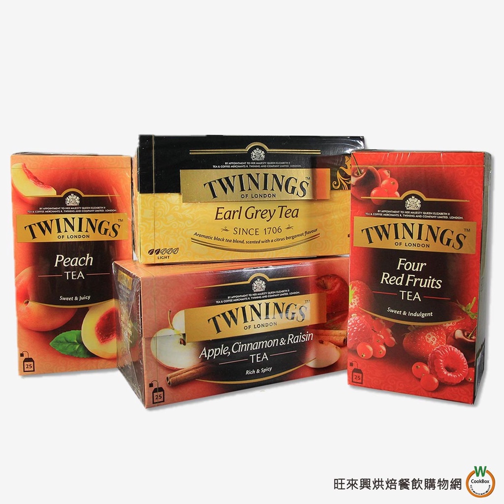 唐寧 果茶包2gx25入 [皇家伯爵茶、四紅果、香甜蜜桃、異國香蘋 共4款] / 盒