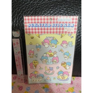 日本製Sanrio kikilala 雙子星 Little Twin Stars早期貼紙—1984年
