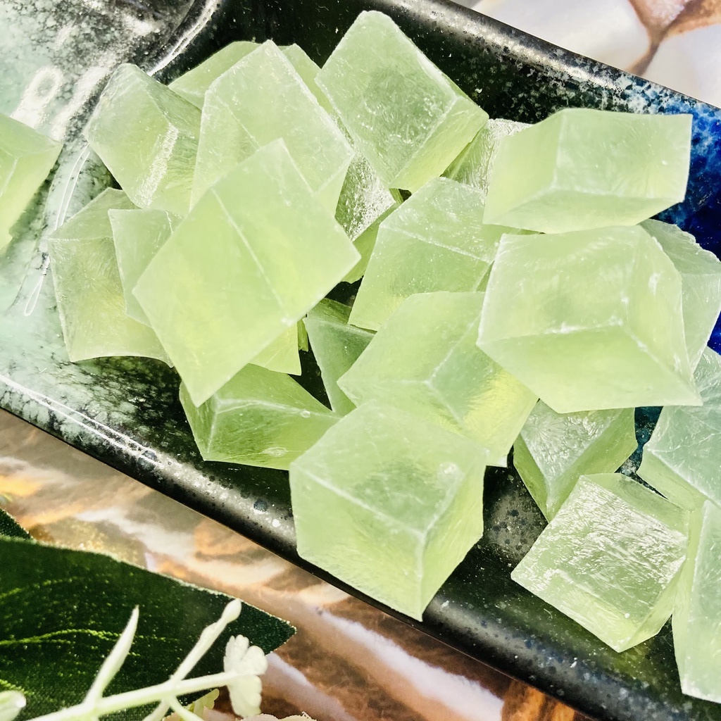 有晴時琥珀糖薄荷琥珀糖琥珀糖薄荷口味喜糖手作糖果asmr 零食婚禮小物桌上禮天然糖果花草琥珀糖 蝦皮購物