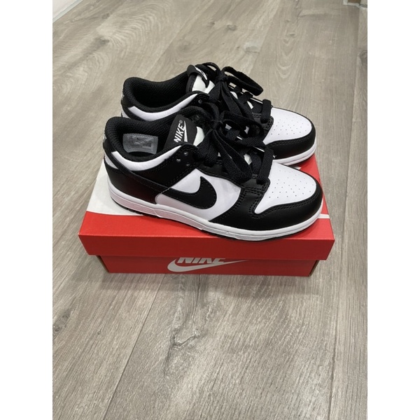 Nike dunk low 黑白熊貓 童鞋18cm
