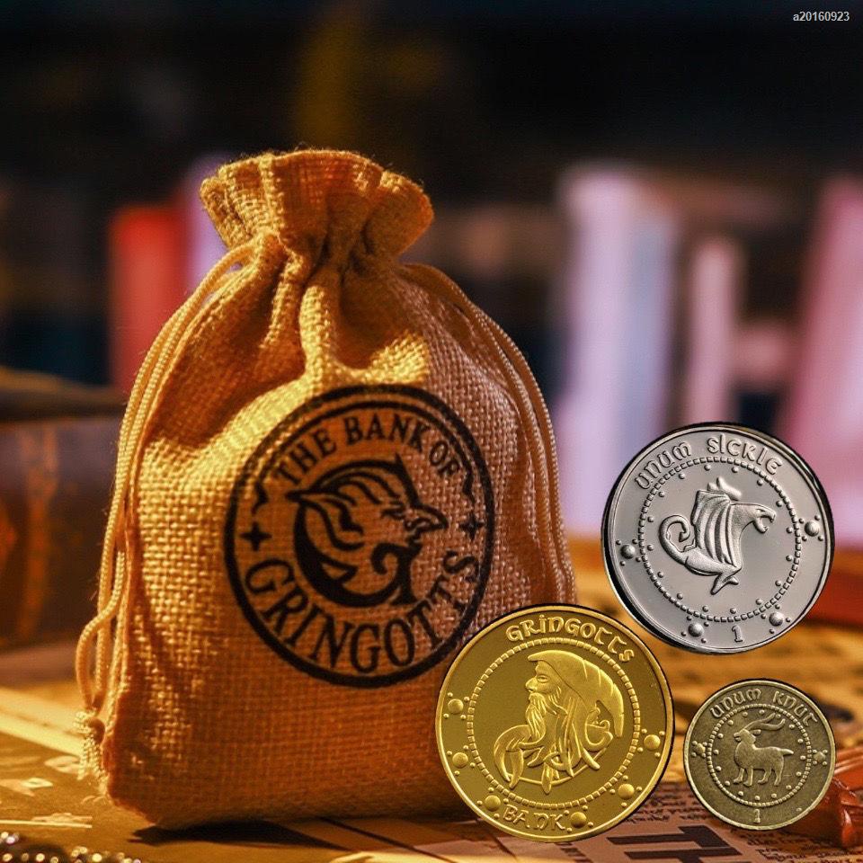 【台灣出貨】哈利波特周邊 哈利波特周邊金加隆 魔法世界古靈閣巫師金幣紀念幣金屬硬幣道具