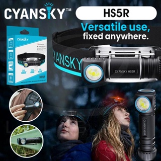 【電筒發燒友】CYANSKY HS5R 1300流明 雙光源 18650 戶外高亮LED工作燈 L型頭燈 胸燈 頭燈