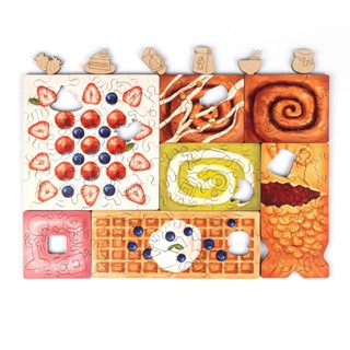 海裡魚150pcs木質拼圖 方正工廠-甜點禮盒 Square Factory - Desserts Gift Box