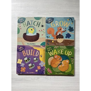 《全新》Little Nature硬頁繪本：Hatch, Grow, Build, & Wake Up