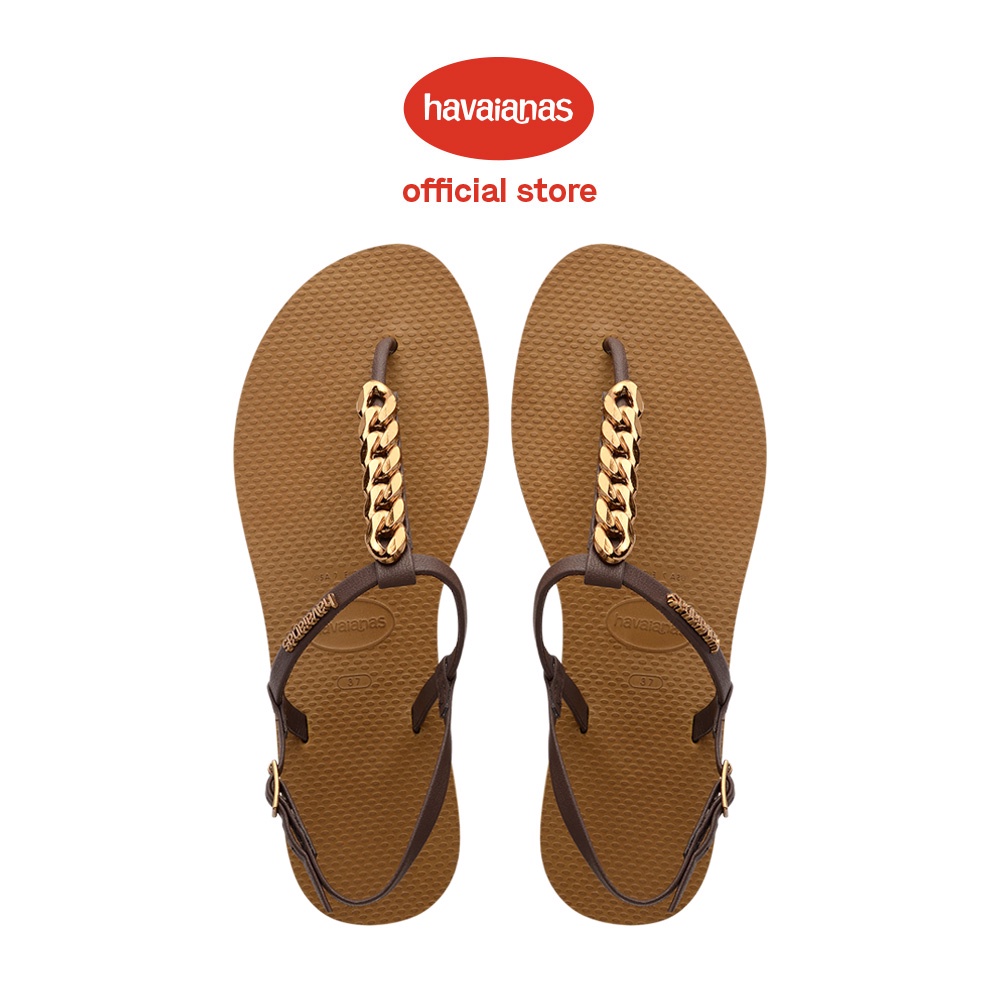 Havaianas 哈瓦仕 涼鞋 鏈條 拖鞋 夾腳拖 銅色 You Rio Chuncky 4147118-1856W