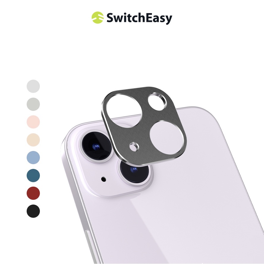 【SwitchEasy 魚骨牌】iPhone 14/13 鋁合金鏡頭保護貼 LenShield全覆蓋鏡頭貼