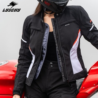 Lyschy 女士摩托車夾克冬季防水外套 7件套CE認證的護墊 Moto 保暖外套保護越野摩托車衣服