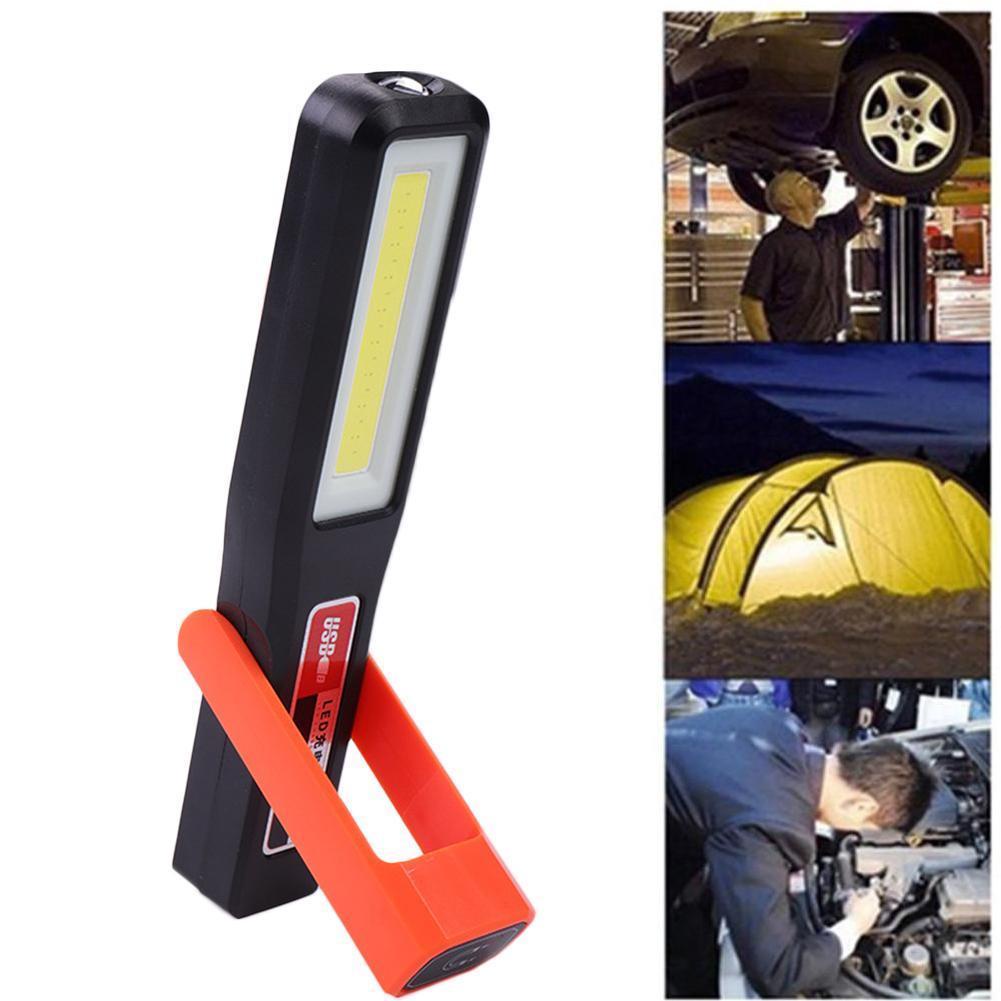 多功能 LED 工作燈 USB 可充電 COB 工作燈便攜式磁性無繩檢查燈,用於汽車維修、家庭使用、車間