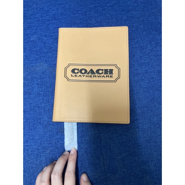 Coach橫條紋筆記本