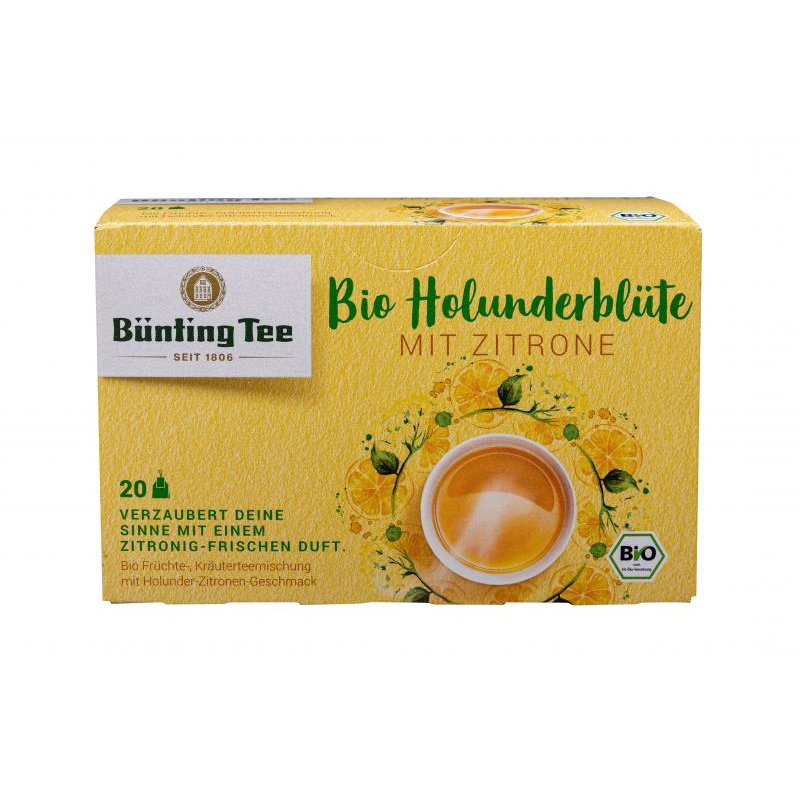 [花茶/果茶]德國有機Bünting花果茶-接骨木花與檸檬風味（無咖啡因）