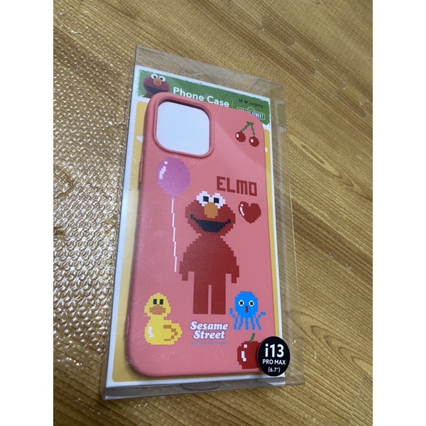 韓國正版 芝麻街 餅乾怪獸 ELMO 蘋果 iPhone 13 Pro MAX 手機殼 保護殼 case
