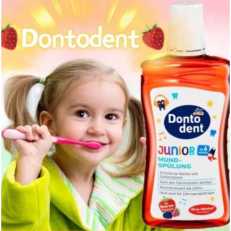 德國Dontodent兒童漱口水 Dontodent 兒童 漱口水 牙刷 牙膏 清潔牙齒 防蛀 護齒 漱口水