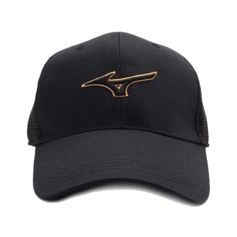 Mizuno Golf Cap 美津濃 棒球帽 帽子 3D立體麻花新刺繡 黑金色 32TW950309 官網公司貨
