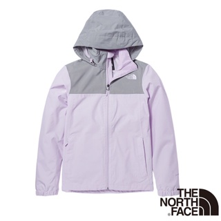 【美國 The North Face】女款 3效能 防水透氣防風耐磨連帽外套 (亞洲版型) _紫灰_5AZZ