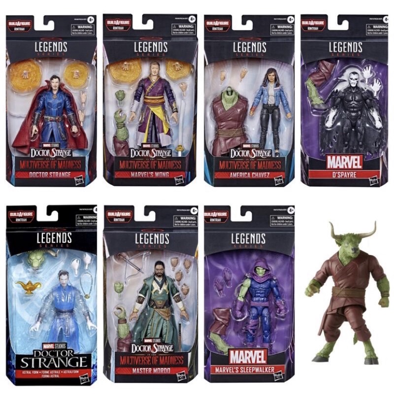 孩之寶 Marvel Legends 漫威 6吋 奇異博士 王 莫多男爵 迪斯布雷 7+1BAF 林特拉 牛頭人