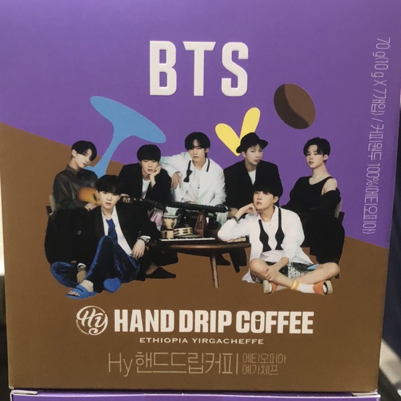 即期❗️韓國 BTS防彈少年團 濾掛式咖啡(10gx7入) 兩盒