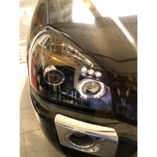 小亞車燈＊全新 現代 TUCSON 土桑 黑框 光圈 魚眼 頭燈 大燈 實車 另有晶鑽款