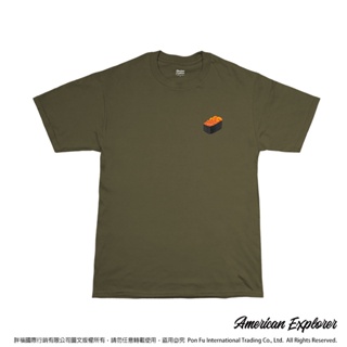 American Explorer 美國探險家 潮T 美國棉T-Shirt 純棉 客製化圖案T恤 (鮭魚卵海膽壽司)