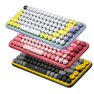 全新含稅 Logitech 羅技 POP KEYS 無線機械式茶軸鍵盤(復古打字機造型) 三色