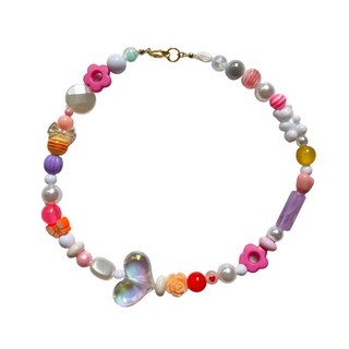 [La Sirena Bracelets] 愛心串珠頸鏈