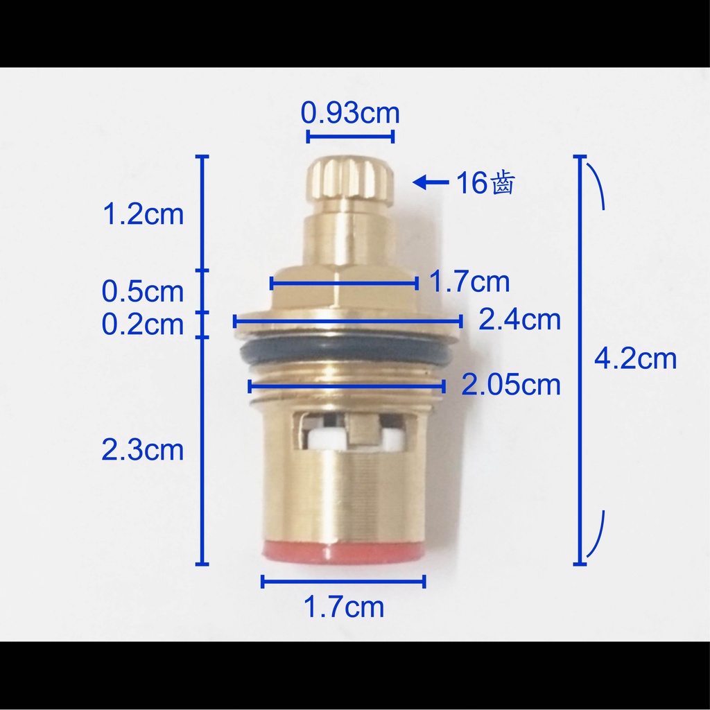 【台製】水龍頭陶瓷心(1.7) 陶瓷芯 銅閥芯 水龍頭 陶瓷 軸心 閥心 開關 衛浴 廚房 浴缸 浴室 長栓 立栓 配件