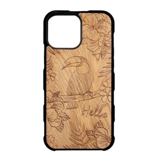 Woods Forest 木雕森林 原木手機殼 【大嘴鳥】適用於 I Phone系列 蘋果 保護殼 手機殼 檜木 肖楠