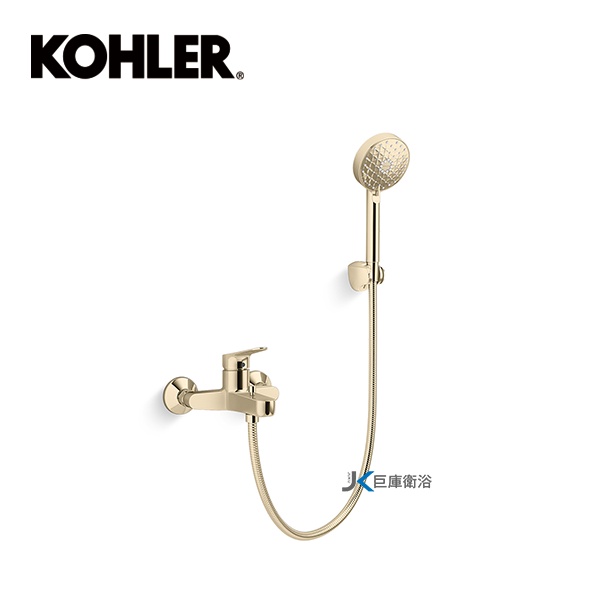 【巨庫衛浴】美國科勒 KOHLER ACCLIV 浴缸淋浴龍頭 K-33079T-4-AF 法蘭金
