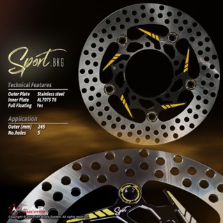 HN FAR SA SPORT 浮動碟 黑金版 運動版 245mm 勁戰 三代 二代 3代 2代 浮動碟盤 前碟 蟬叫聲