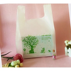 ♥現貨♥白色袋 松樹袋 塑膠袋 手提袋 玩具袋 零食袋 PE材質提袋  禮品袋 包裝袋 環保袋 三角蛋糕袋