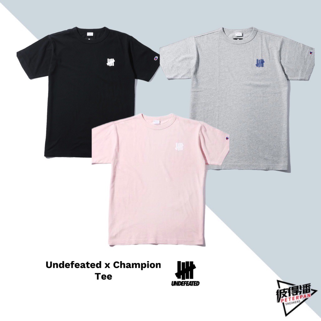 UNDEFEATED LOGO UNDF CHAMPION 柵欄 T-SHIRT 字體 美牌 男女【彼得潘】