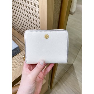 【現貨】美國代購 Tory Burch TB 新品 防刮 皮革 拉鍊 短夾 皮夾