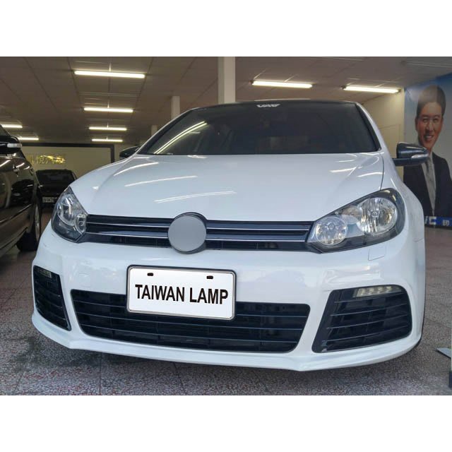 &lt;台灣之光&gt;全新 VW 6代 GOLF 6 升級R20樣式 前保桿 總成 附日行燈 PP材質 台灣製 TDI MK6