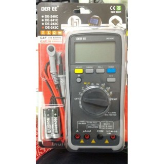 含稅 臺製得益DER EE DE-240C/DE-241C/DE-242C/DE-243C 數位型萬用電錶三用電表 電錶